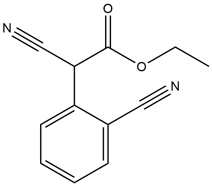 ethyl 2-cyano-2-(2-cyanophenyl)acetate 구조식 이미지