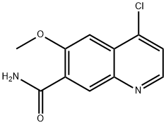 7-Quinolinecarboxamide, 4-chloro-6-methoxy- Structure