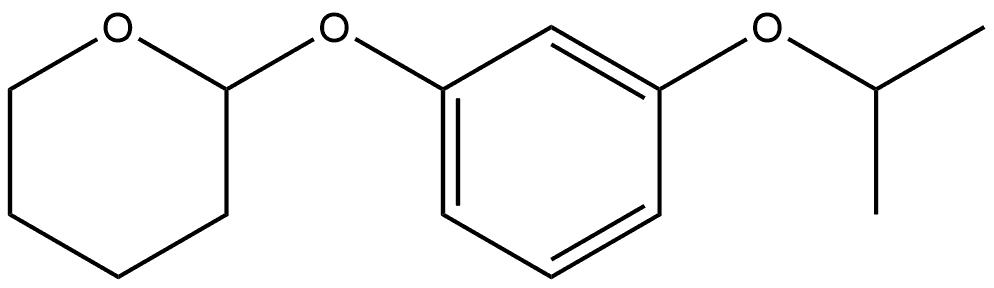 Tetrahydro-2-[3-(1-methylethoxy)phenoxy]-2H-pyran Structure