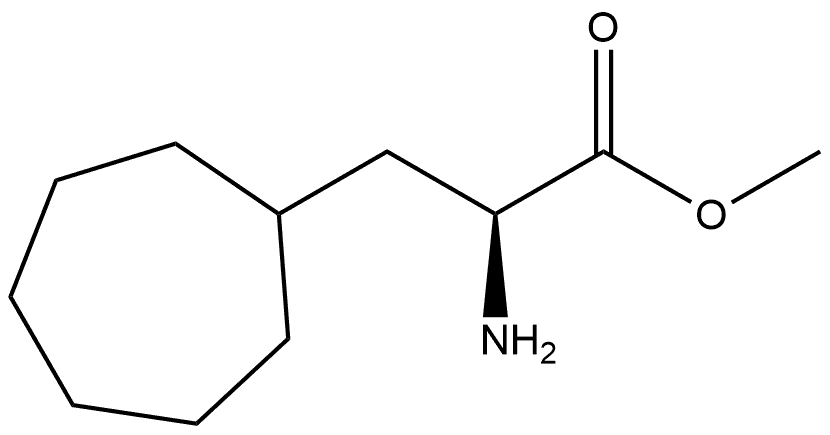 Cycloheptanepropanoic acid, α-amino-, methyl ester, (αS)- Structure