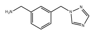 (3-((1h-1,2,4-Triazol-1-yl)methyl)phenyl)methanamine Structure