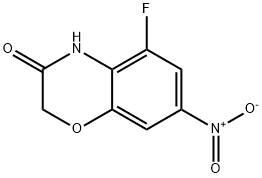 5-Fluoro-7-nitro-2H-benzo[b][1,4]oxazin-3(4H)-one Structure