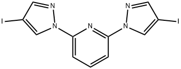 Pyridine, 2,6-bis(4-iodo-1H-pyrazol-1-yl)- Structure