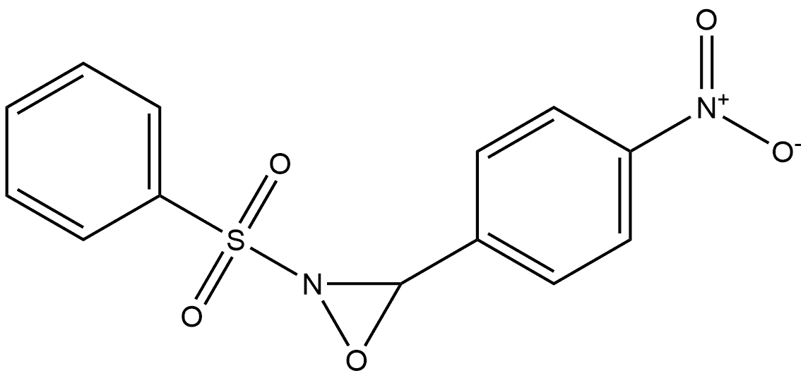 Oxaziridine, 3-(4-nitrophenyl)-2-(phenylsulfonyl)- Structure