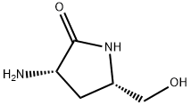 2-Pyrrolidinone, 3-amino-5-(hydroxymethyl)-, (3S,5S)- 구조식 이미지