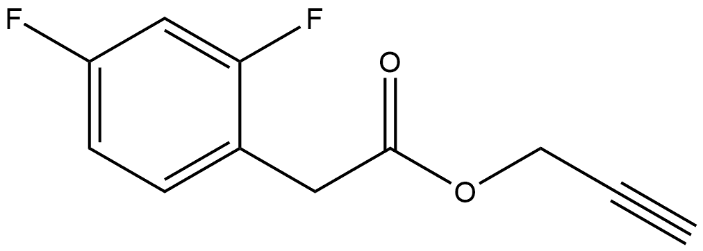 2-Propyn-1-yl 2,4-difluorobenzeneacetate Structure