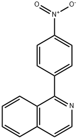 Isoquinoline, 1-(4-nitrophenyl)- 구조식 이미지