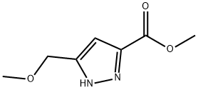 1H-Pyrazole-3-carboxylic acid, 5-(methoxymethyl)-, methyl ester Structure