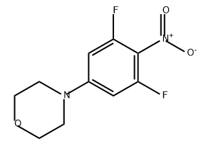 Morpholine, 4-(3,5-difluoro-4-nitrophenyl)- Structure