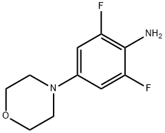 Benzenamine, 2,6-difluoro-4-(4-morpholinyl)- Structure