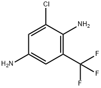 1,4-Benzenediamine, 2-chloro-6-(trifluoromethyl)- Structure