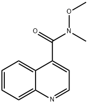 4-Quinolinecarboxamide, N-methoxy-N-methyl- Structure