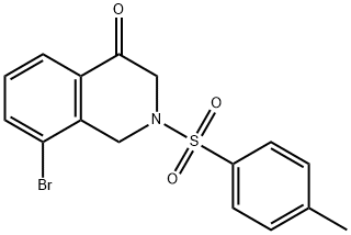 4(1H)-Isoquinolinone, 8-bromo-2,3-dihydro-2-[(4-methylphenyl)sulfonyl]- Structure