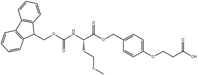 Fmoc-l-met-o-ch2-ph-och2-ch2-cooh Structure