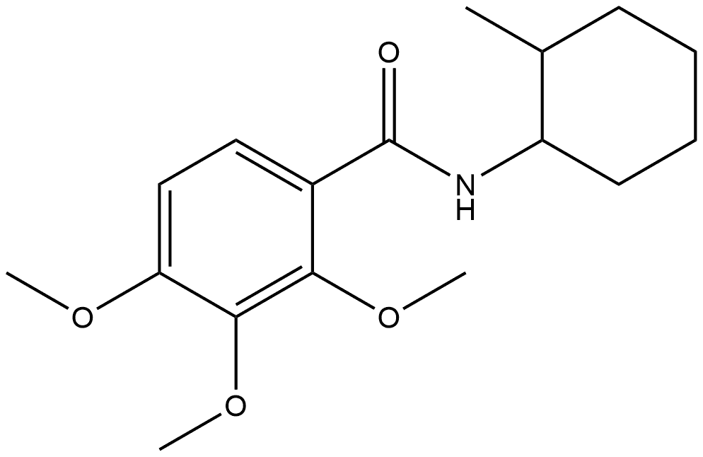 2,3,4-Trimethoxy-N-(2-methylcyclohexyl)benzamide Structure