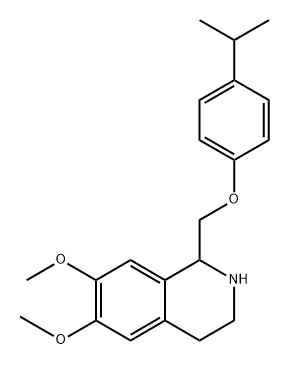 1-((4-Isopropylphenoxy)methyl)-6,7-dimethoxy-1,2,3,4-tetrahydroisoquinoline Structure