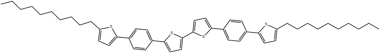 2,2'-Bithiophene, 5,5'-bis[4-(5-decyl-2-thienyl)phenyl]- Structure