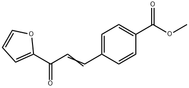 Benzoic acid, 4-[3-(2-furanyl)-3-oxo-1-propen-1-yl]-, methyl ester Structure