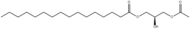 Hexadecanoic acid, (2R)-3-(acetyloxy)-2-hydroxypropyl ester 구조식 이미지