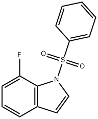 1H-Indole, 7-fluoro-1-(phenylsulfonyl)- Structure