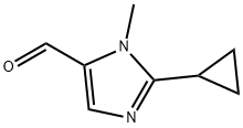 1H-Imidazole-5-carboxaldehyde, 2-cyclopropyl-1-methyl- Structure