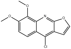 Furo[2,3-b]quinoline, 4-chloro-7,8-dimethoxy- 구조식 이미지