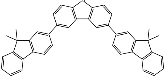 9H-Carbazole, 3,6-bis(9,9-dimethyl-9H-fluoren-2-yl)- Structure