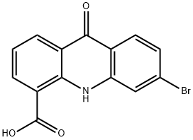 4-Acridinecarboxylic acid, 6-bromo-9,10-dihydro-9-oxo- Structure