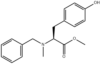 L-Tyrosine, N-methyl-N-(phenylmethyl)-, methyl ester 구조식 이미지