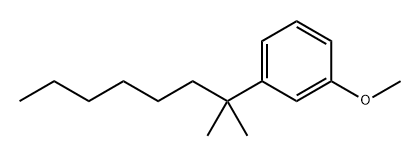 Benzene, 1-(1,1-dimethylheptyl)-3-methoxy- Structure