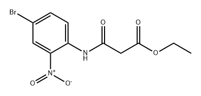 Propanoic acid, 3-[(4-bromo-2-nitrophenyl)amino]-3-oxo-, ethyl ester Structure