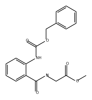 Glycine, N-[2-[[(phenylmethoxy)carbonyl]amino]benzoyl]-, methyl ester 구조식 이미지