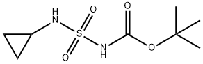 Carbamic acid, N-[(cyclopropylamino)sulfonyl]-, 1,1-dimethylethyl ester Structure