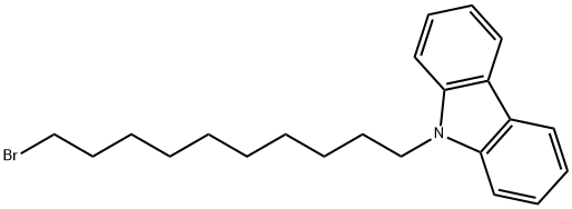 9H-Carbazole, 9-(10-bromodecyl)- Structure