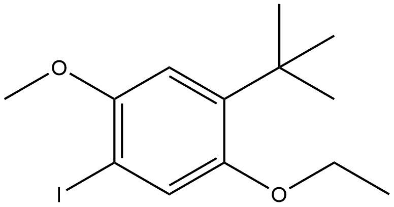 1-(1,1-Dimethylethyl)-2-ethoxy-4-iodo-5-methoxybenzene Structure