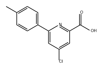 2-Pyridinecarboxylic acid, 4-chloro-6-(4-methylphenyl)- Structure