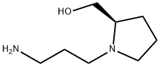 2-Pyrrolidinemethanol, 1-(3-aminopropyl)-, (2R)- Structure