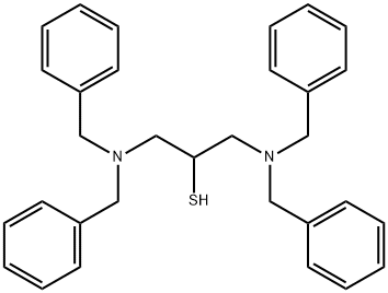 2-Propanethiol, 1,3-bis[bis(phenylmethyl)amino]- Structure