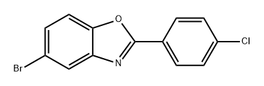 Benzoxazole, 5-bromo-2-(4-chlorophenyl)- Structure