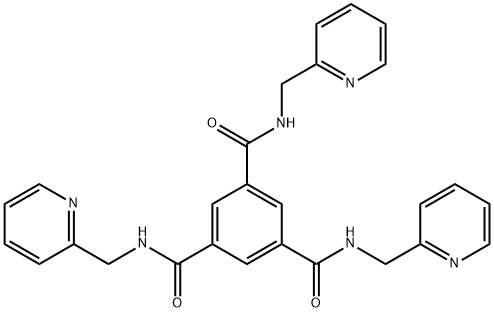 1,3,5-Benzenetricarboxamide, N1,N3,N5-tris(2-pyridinylmethyl)- Structure