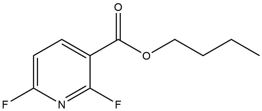 3-Pyridinecarboxylic acid, 2,6-difluoro-, butyl ester Structure