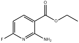 3-Pyridinecarboxylic acid, 2-amino-6-fluoro-, ethyl ester 구조식 이미지