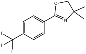 Oxazole, 4,5-dihydro-4,4-dimethyl-2-[4-(trifluoromethyl)phenyl]- Structure