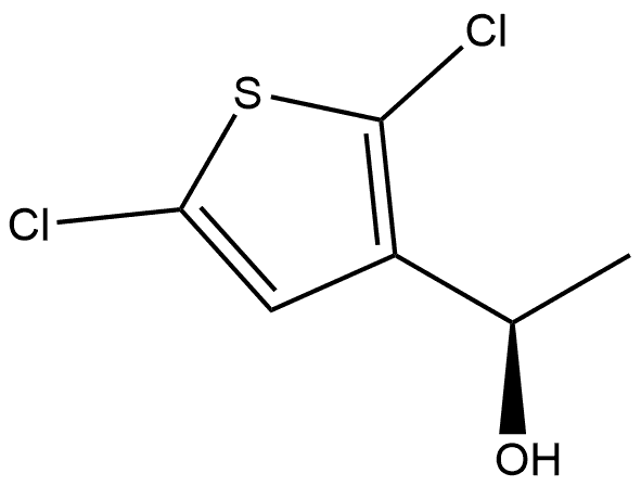 3-Thiophenemethanol, 2,5-dichloro-α-methyl-, (αR)- 구조식 이미지