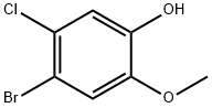 4-bromo-5-chloro-2-methoxyphenol Structure