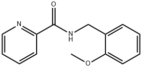 2-Pyridinecarboxamide, N-[(2-methoxyphenyl)methyl]- Structure