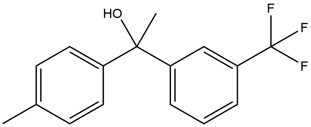 Benzenemethanol, α-methyl-α-(4-methylphenyl)-3-(trifluoromethyl)- 구조식 이미지