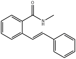 Benzamide, N-methyl-2-(2-phenylethenyl)-, (E)- (9CI) 구조식 이미지
