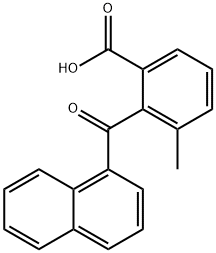 Benzoic acid, 3-methyl-2-(1-naphthalenylcarbonyl)- Structure