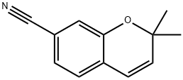 2H-1-Benzopyran-7-carbonitrile, 2,2-dimethyl- 구조식 이미지